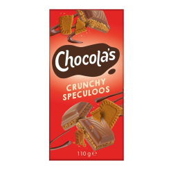 Hamlet Chocola's Crunchy Speculoos Belgian chocolate Bar 100 gr.