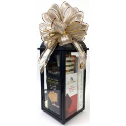 White metal & glass lantern gift basket kit. All you need to make 12 Gift Baskets