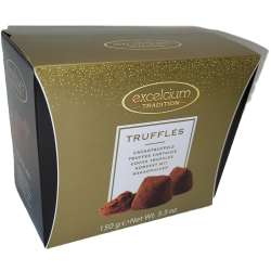 Wholesale gift basket supplies for gift baskets, Excelcium Truffles Fantasy - GOLD 150 gr., 24/cs