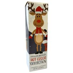 Chocolate raspberry hot cocoa collection 2.25"x2.25"x7.85"H
Contains 3 individual servings of chocolate raspberry cocoa
