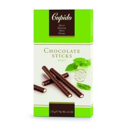 Cupido Chocolate sticks - Mint 125 gr., 12/cs
