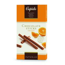 Cupido Chocolate sticks - Orange 125 gr., 12/cs