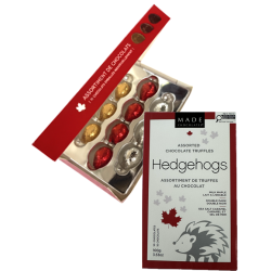 Made Chocolates 10 pc assorted Hedgehog chocolate truffles 100 gr., 12/cs
