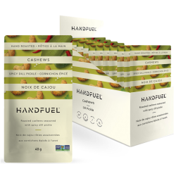 Hanfuel Roasted Cashews seasoned with spicy dill pickle