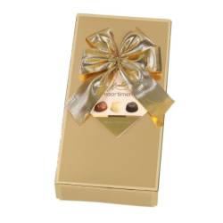 Hamlet Assortment of Belgian chocolates - Gold box with a gold bow 125 gr., 16/cs