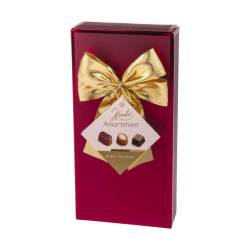 Hamlet Assortment of Belgian chocolates - Red box with a gold bow 125 gr., 16/cs