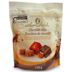 Laura Secord Chocolate Bites - Milk Chocolate & Salted Caramel 210 gr., 12/cs