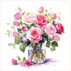Lunch Napkins - Flower Vase