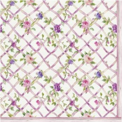 Lunch Napkins - Flower Lattice