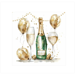 Cocktail Napkins - Golden Champagne 5"x5"