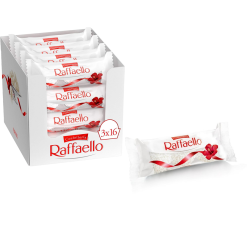 Ferrero Confetteria Raffaello Chocolates 3-Pack 30 gr., 16/cs