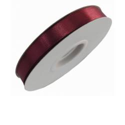 1/2" Wide Satin ribbon, single faced 50 yards - BURGUNDY