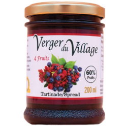 Verger du Village Raspberries & Red Currants fruit spread 200 ml.