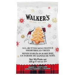 Walkers Pure Butter mini festive shortbread trees 125 gr.