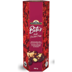 Waterbridge Chocolate Bites - Milk chocolate Fudge 150 gr., 15/cs