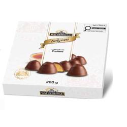 Waterbridge Belgian Creme Brulee Pralines 200 gr., 12/cs