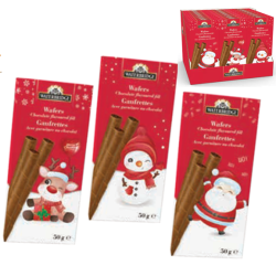 Waterbridge wafer rolls - 3 Characters 50 gr., 24/cs
