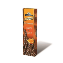 Waterbridge SlimStix - Milk chocolate orange 75 gr., 24/cs