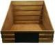 CBX660D - Wood display basket with chalkboard