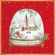 313423 - Lunch Napkins - Season's Greetings Snow Globe