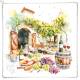 344666 - Lunch napkin - Vineyard Tasting