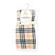 Plush sherpa backed tan 2 Layer baby blanket