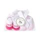 2 Pair socks in a mesh bag - PINK
0-6 Months, 75% Cotton/23% Polyester/ 2% Spandex