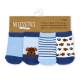 Necessities 4-Pairs baby crew socks - 0-6 - Blue Dog