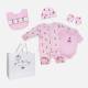 5-Piece Soft pink Ballerina  Set 100% Cotton