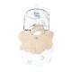 4 pc Cotton Headband & Bibs Set - IVORY
