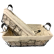 CBL745T2 - Set of 2 Rectangular crazy weave iron basket with