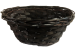 Oval willow and chipwood white basket