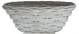CBL836V - Oval willow and chipwood white basket