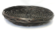 CBL844R12 - Round stained willow & chipwood tray 12”Dx1.75”H