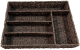 Brown Seagrass 5-compartment tray 14