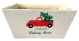 CBW590TRKMedium Rectangular Off White Christmas Truck design