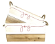 Set of 2 Rustic Joy multicolored crates with jute handles L: 13.5