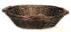 CBY612V19 - Willow & Chipwood dark basket with wooden handle