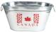 CG121VC -  Galvanized oval party tub with handles and Canada