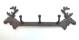 CIR996DRH - Cast iron 2 deer heads hanger