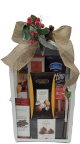 White Metal & Glass lantern gourmet gift kit