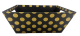 CMT956BKD - Large Market tray - BLACK WITH GOLD DOTS