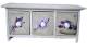 Mini Wooden cabinet with 3 ceramic tiles decorated