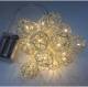 LT20MBL - 20 warm white LED light garland - METAL BALLS, app