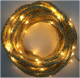 LT20RP - 20 warm white LED light garland - JUTE ROPE, approx