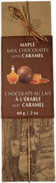 Made maple milk chocolates with caramel