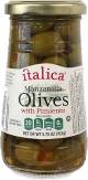 Italica Manzanilla olives with pimiento 163 gr., 12/cs
Drained weight is 163 gr.,