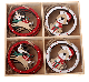 Set of 8 in a wooden box Mixed Reindeer & Bear