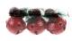 Set of 3 (boxed) metal Jingle Bell ornaments with Christmas pine greens (each bell 3.2