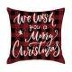 PAC108WSH  - Buffalo Plaid cushion with 